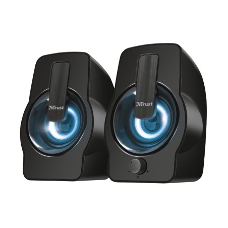 Buy Trust Gemi RGB Speakers - Black | Stunning Sound & Eye-Catching Design